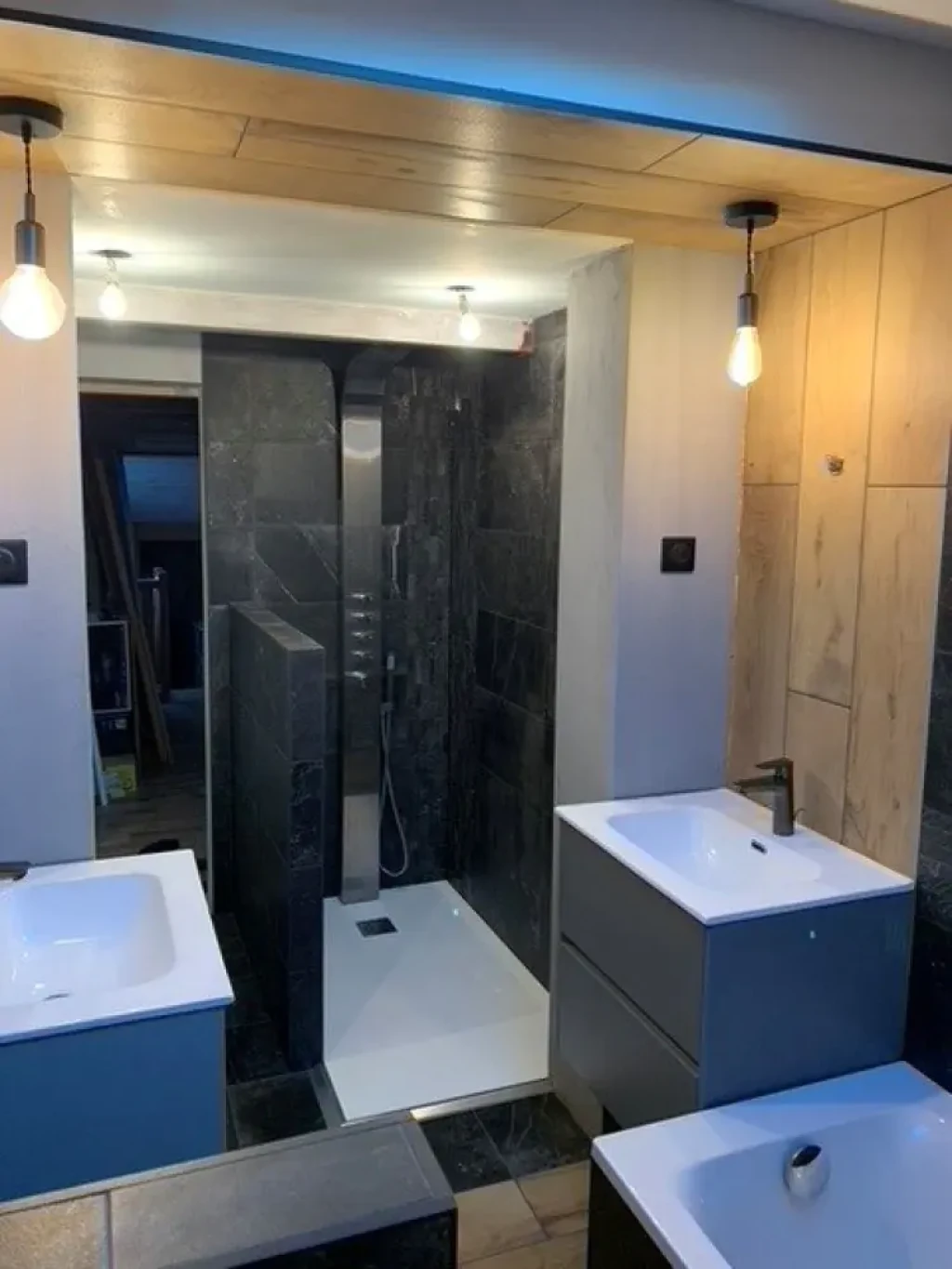 Création d’une salle de bain sur extension de maison à Vieille-Toulouse