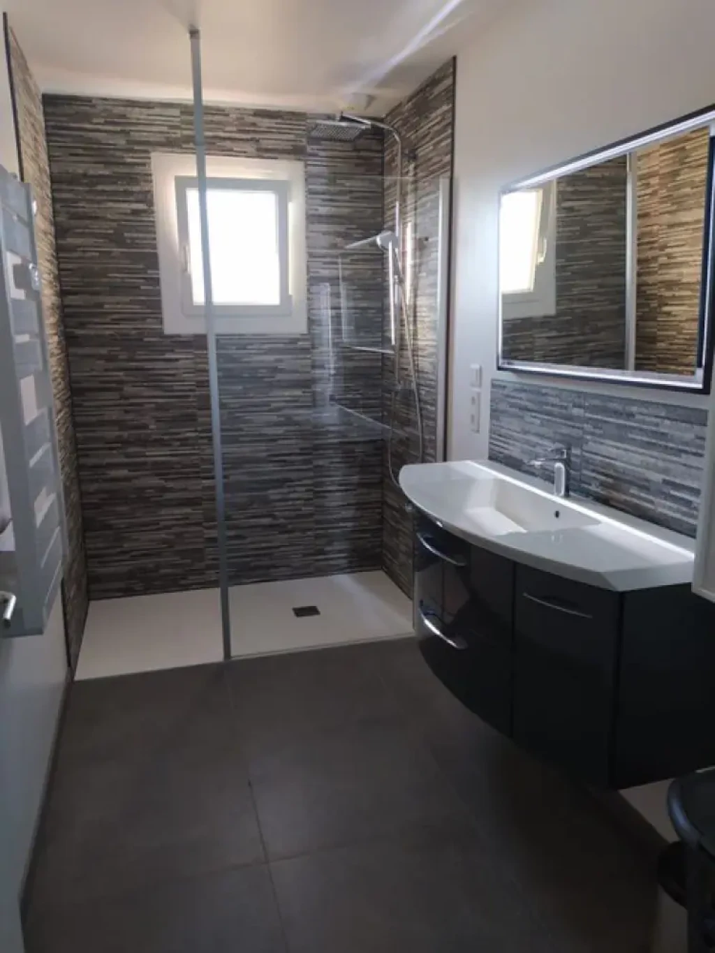 Rénovation de salle de bain avec douche à l'italienne à Toulouse