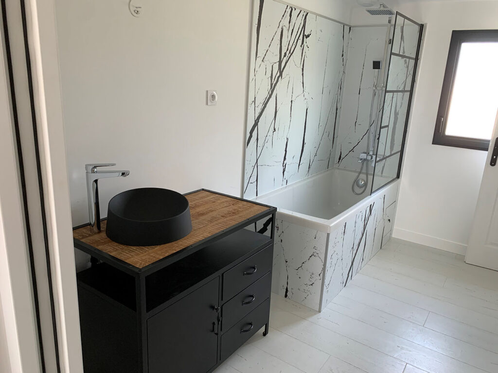 Réalisation d’une salle de bain à Pins-Justaret